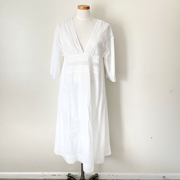 Free People White Lace midi dress Small - Picture 2 of 8